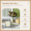 Cat Tree, Kitten Scratcher Activity Centre, with Sisal Scratching Post, Toy Ball - Grey 6
