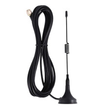 4X Antenne GSM 433 MHz 5 Dbi avec Connecteur Mâle SMa et Base Magnétique pour Radio Amateur, avec Câble de 3 Mètres