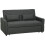Three-Way Two-Seater Sofa Bed - Charcoal Grey 1