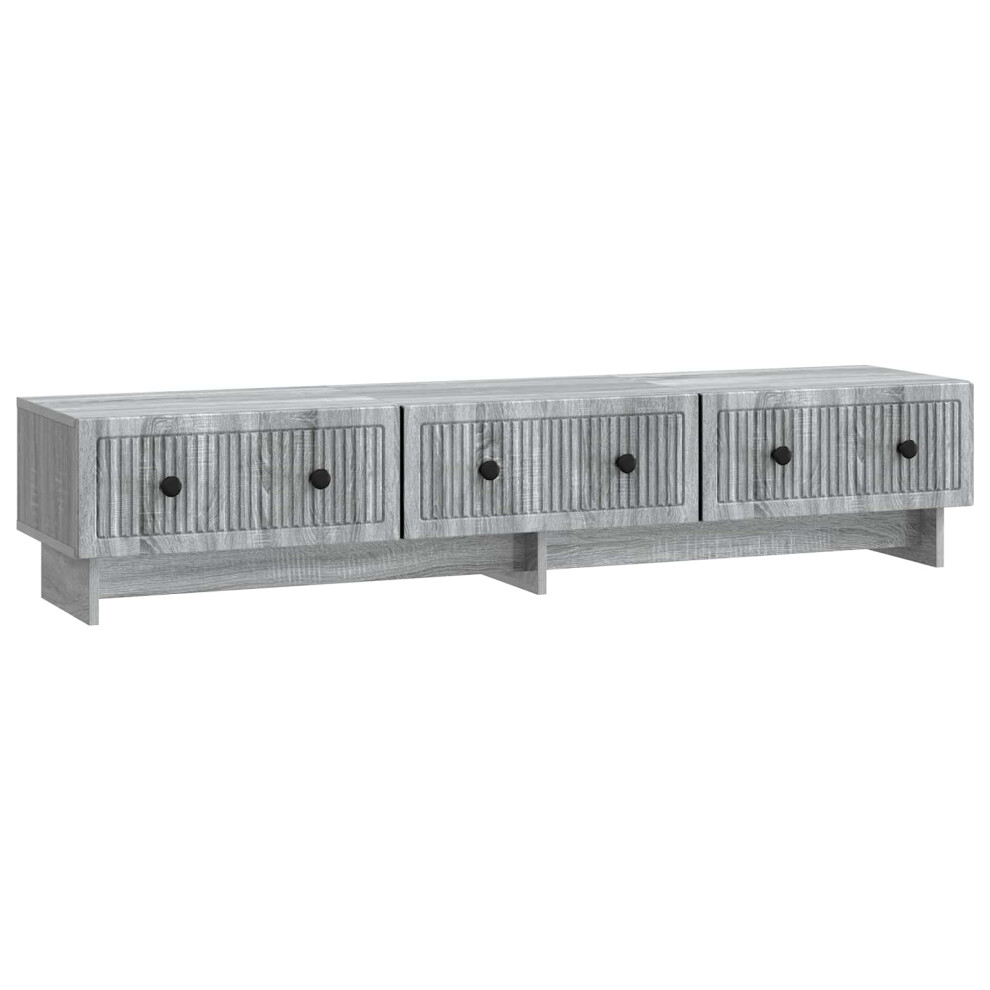 Vidaxl Tv Cabinet Grey Sonoma 147 X 34.5 X 30 Cm Engineered Wood