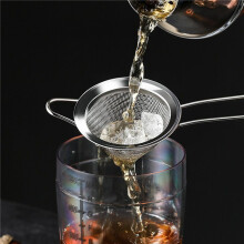 4X Stainless Steel Small Strainer Fine Mesh Strainer, Cocktail Strainer for Cocktails Tea Herbs Coffee & Drinks