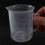 2X Measuring Jug 250ML Graduated Beaker Clear White Plastic Cup 8