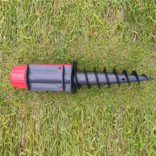 2X Beach Umbrella Sand Anchor Outdoor Camping Grass Auger Spiral Stand Storage Holder for Patio Lawn Home Garden