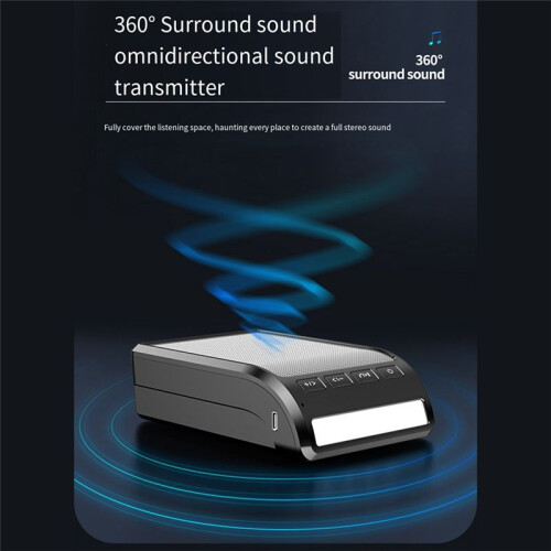 Mobile Phone Holder with  Speaker Led Light Built-in Microphone Portable Foldable Cell Phone Stand 2