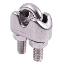 4Pcs Stainless Steel Cable Clip Saddle Clamp & 10 Pcs 3mm Duplex Clips Stainless Steel Wire Cable Rope Grips Clamps