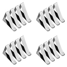 16 Stuks Roestvrijstalen Tafelkleedclip, Antislip Verstelbare Tafelkleedklemmen Clip Tafelkleedhouders voor Feestpicknick