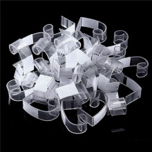 100 Pièces Clips de Plinthes de Table Clips de Nappe en Plastique avec Crochet et Boucle pour les Événements Intérieurs et Extérieurs de Réunion