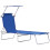 Folding Recliner with Sunshade – Azure Blue 1