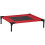 Raised Dog Bed – Elevated Pet Bed, Black & Red 1