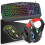 Rainbow LED USB Gaming Keyboard Mouse Headset Set For PC MAC PS4 PS5 XBOX UK 1