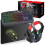 Rainbow LED USB Gaming Keyboard Mouse Headset Set For PC MAC PS4 PS5 XBOX UK 8