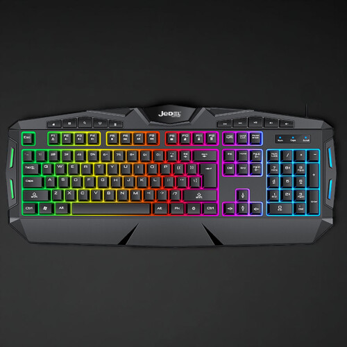 Rainbow LED USB Gaming Keyboard Mouse Headset Set For PC MAC PS4 PS5 XBOX UK 1