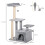 Cat Tree Tower 114cm - Light Grey 3