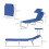 Folding Recliner with Sunshade – Azure Blue 3