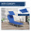 Folding Recliner with Sunshade – Azure Blue 6