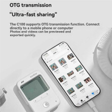 C100 Retro CCD Camera met Transparante Zoeker Perfecte Vlog Camera voor Studenten Pocket Vlog Videocamera