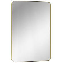 Rectangular Wall Mirror 90x60cm Gold Frame