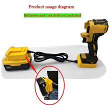Verlängerungskabel für DCB-Serie 20V-Li-Ion-Akkus zum Anschluss An DCB-Serie 20V-Lithium-Werkzeuge