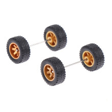 20 Sätze 1/64 Offroad-Räder/Gummireifen 18,3 mm Abnehmbarer Reifen für Rad 1:64 RC-Truck-Modell Off-Road-SUV Zufällige Farbe