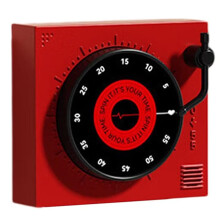 Player Shape Timer Practical 60-Minute Mechanical Kitchen Timer for Refrigerator Oven with Clear Display Red
