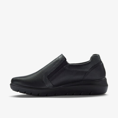 Clarks Un Bay Zip Black Leather 1