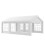 Heavy Duty 6m x 4m White Garden Gazebo 1