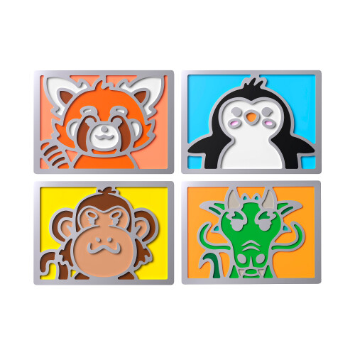 HP HyperX Badge Pack - Cute Magnetic Badges