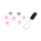 HP HyperX Rubber Keycaps - Gaming Accessory Kit - Pink (US Layout) 1