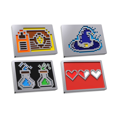 HP HyperX Badge Pack - 8 Bit Magnetic Badges 1