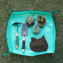 Pachet de 2 covorașe de transplantare a plantelor, impermeabile, pliabile, pentru grădinărit, utilizare în interior și exterior,
