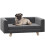 Elevated Dog Sofa Bed, with Cushion, for Medium and Small Dogs, Grey 1