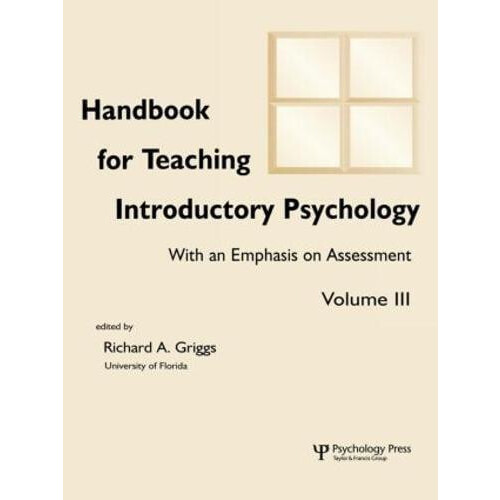 Handbook for Teaching Introductory Psychology Volume Ii Paperback Book