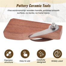 Pottery Ceramic Tools Trimming Knife Diy Annular Scraping Large Blank Knife Clay Sculpture Carving Texture Scraping Tool