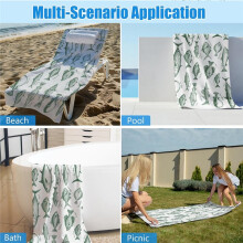 Fish Beach Towel, Boho Fishing Sand Beach Towels,Fish Quick Dry Bath Towels for Bathroom Swimming Pool, 80x160cm