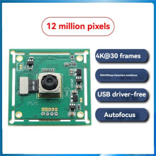 12MP USB Camera Module 4K Auto Focus Webcam Module IMX362 Sensor No Distortion Lens Plug and