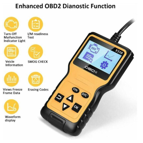 OBD2 Car Diagnostic Scanner Code Reader Engine Fault Detection Tool Premium Premium 1