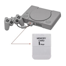 2X pour 1 Carte Mémoire Mega pour PS1 PS One pour Console de Jeu 1 Sauvegarde des Données de Jeu Sauvegarde de la Progression Carte
