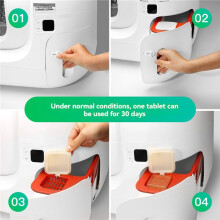 Éliminateur D'Odeurs N50 pour Litière Autonettoyante PuraMax pour Chat, Cubes Déodorants Anti-Odeurs pour Toilettes pour Chat, 18 Pièces