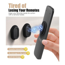 Lot de 15 Supports de Télécommande Magnétiques Muraux en Silicone pour Télécommande et Chargeur de Télécommande TV