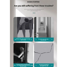 4 Butées de Porte à Pédale, Butées de Porte Pliantes, Support de Porte à Pédale Facile à Utiliser, Butées de Porte en Métal, Maintien Ouvert
