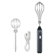 Batteur à Œufs Électrique, Batteur à Main Sans Fil, 3 Vitesses, pour la Pâtisserie Maison.