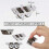 Small 4-Wheel Double Row Caster Wheels, 1/2 Inch Fixed Rigid  Casters for Underbed Drawers, DIY Projects (8 Pack) 6