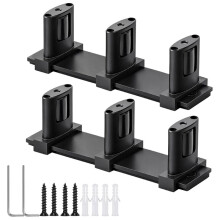 2Pack Sliding Closet Door Floor Guide,Adjustable 3-Roller Floor Guide with Anti-Jump Design for Closet,Barn&Bypass Doors