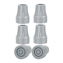 Embouts de BéQuille, Embouts de Canne en Caoutchouc AntidéRapants Robustes de 7/8 Pouces, Capuchons de Pied de Canne de Remplacement, Coussinets de