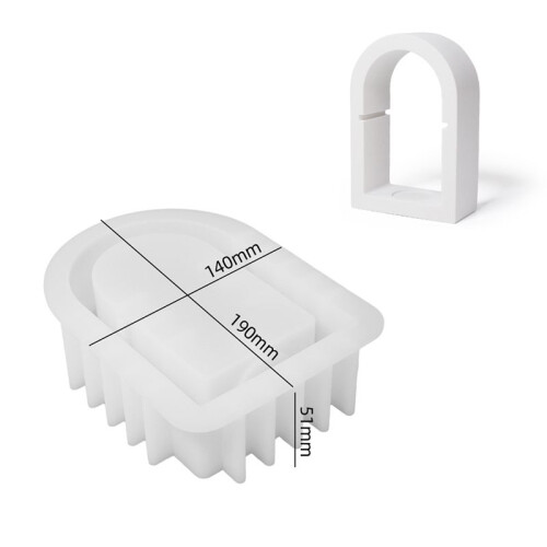 Square Hexagon Arch Ljuskopp RöKelsebräNnare Silikonform DIY Gips HäLla Aromaterapi FöRvaringsform, C 2