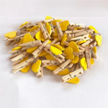 I Heart Love Wooden Clothes Photo Paper Peg Pin Clothespin Postcard Clips Home Wedding Decoration Stationery