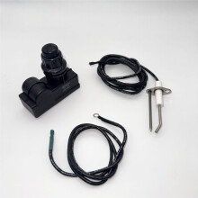 1.5V Dual-Outlet Pulse Igniter Kit (Includes Angled Magnetic Ignition Electrode) for Outdoor Heaters and BBQ Grills