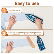 Tailor Wooden Seam Roller Pressing Seam Tool for Sewing Tailor DIY Quilting Sewing Ironing Decor