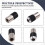 Adjustable Tap Socket Set Adapters 1/2,1/8 Drive 3/8 Tap Sleeve Extraction Holder Threading Tool 2Pcs 7