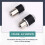 Adjustable Tap Socket Set Adapters 1/2,1/8 Drive 3/8 Tap Sleeve Extraction Holder Threading Tool 2Pcs 1